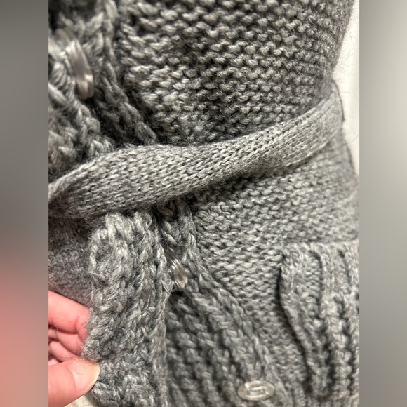 Grey Button-up Sweater - Picture 3 of 4